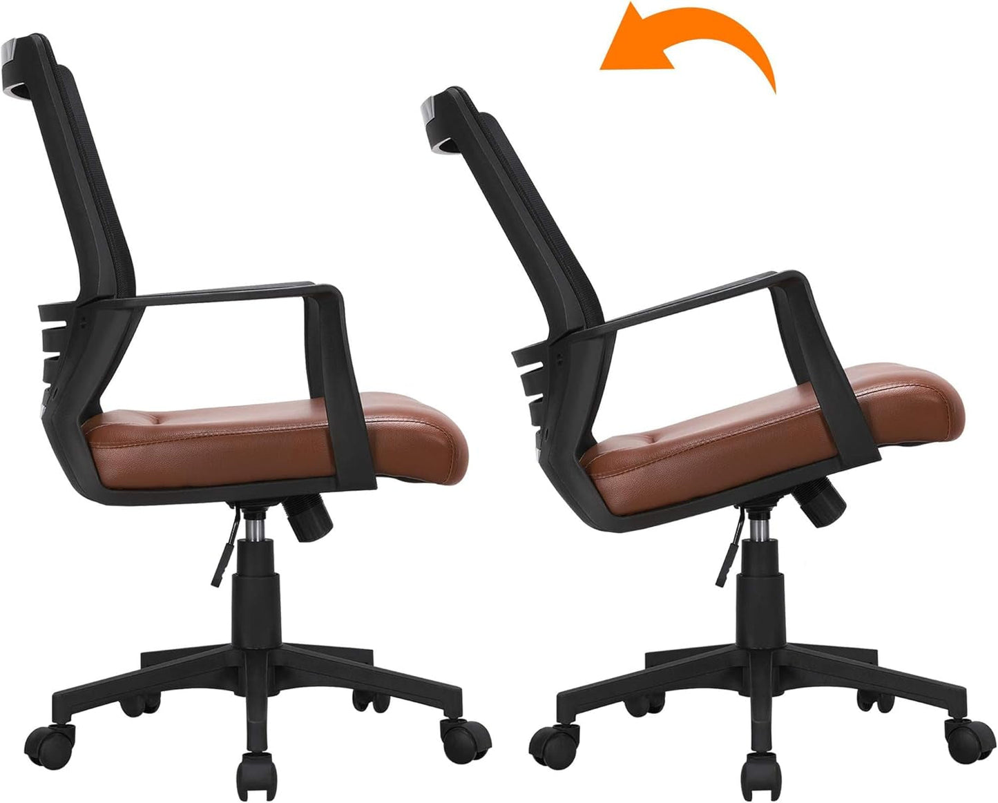 Ergonomic Leather and Mesh Chair