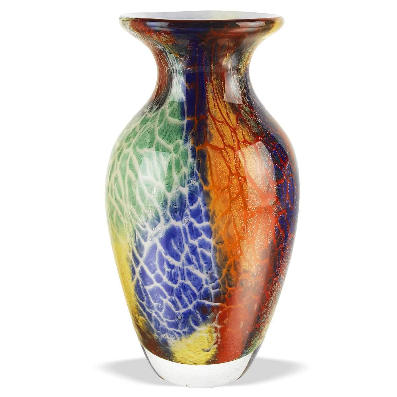 Multi-Color Art Glass Vase