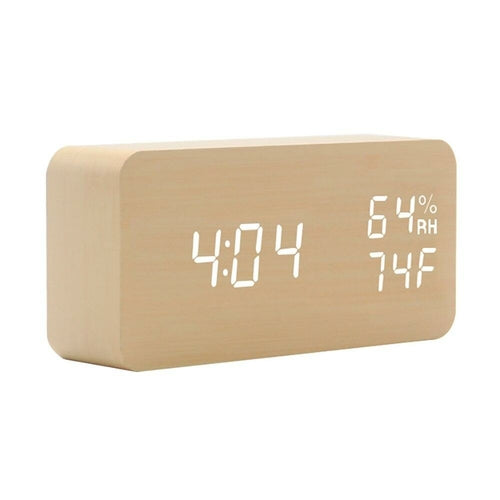 Wooden LED Digital Alarm Clock