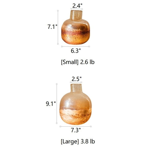 Hand Blown Bubble Glass Bud Vase