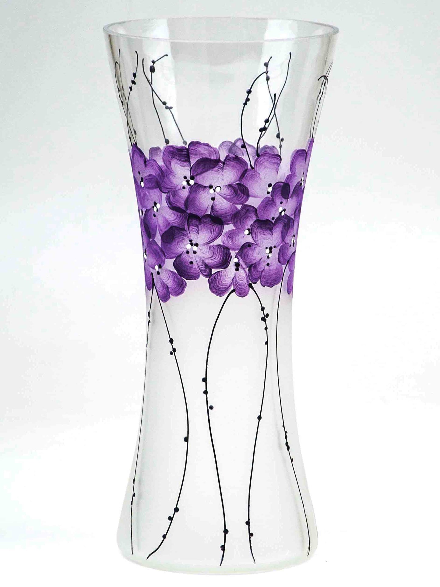 Handpainted Glass Vase