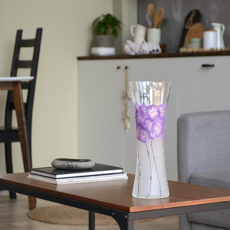 Handpainted Glass Vase