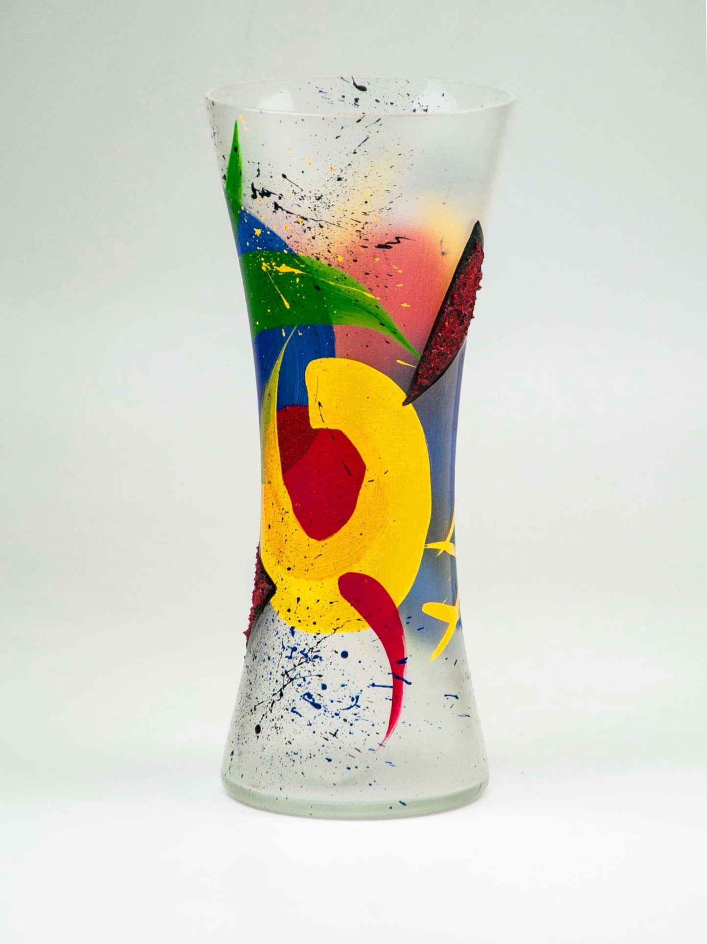 Handpainted Glass Vase