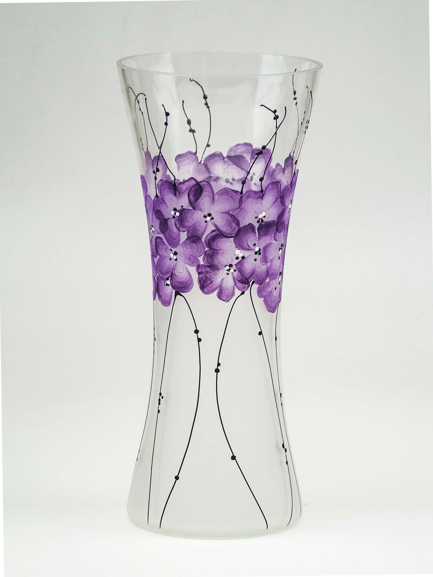 Handpainted Glass Vase