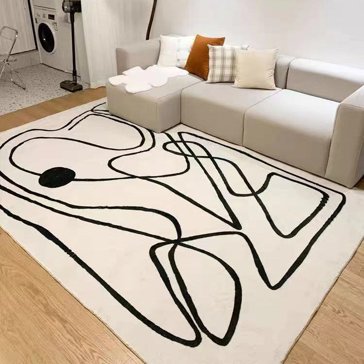 Nordic Modern Abstract Plush Rug