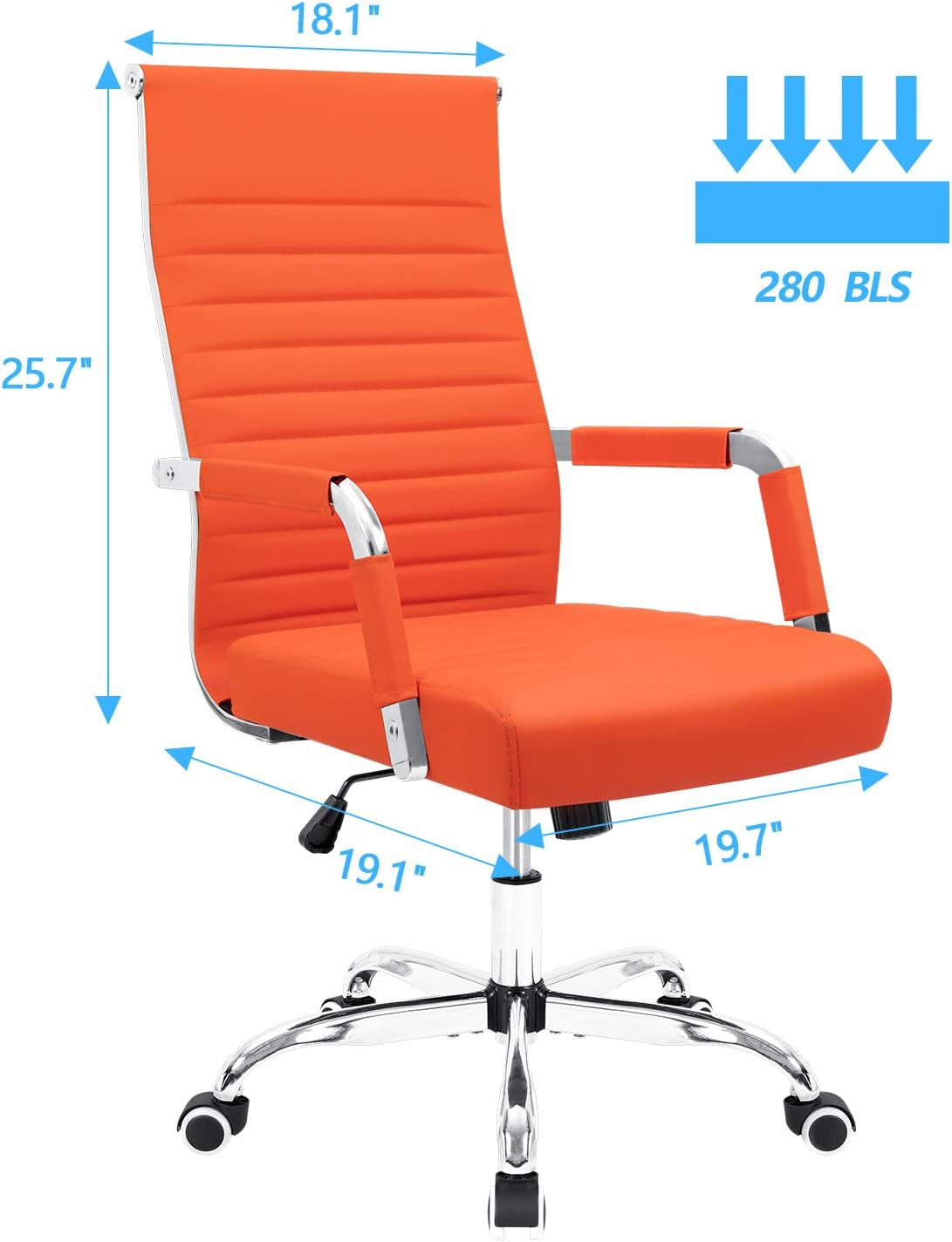 Mid-Back Leather Executive Chair