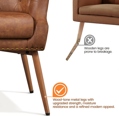 Modern PU Leather Accent Chair