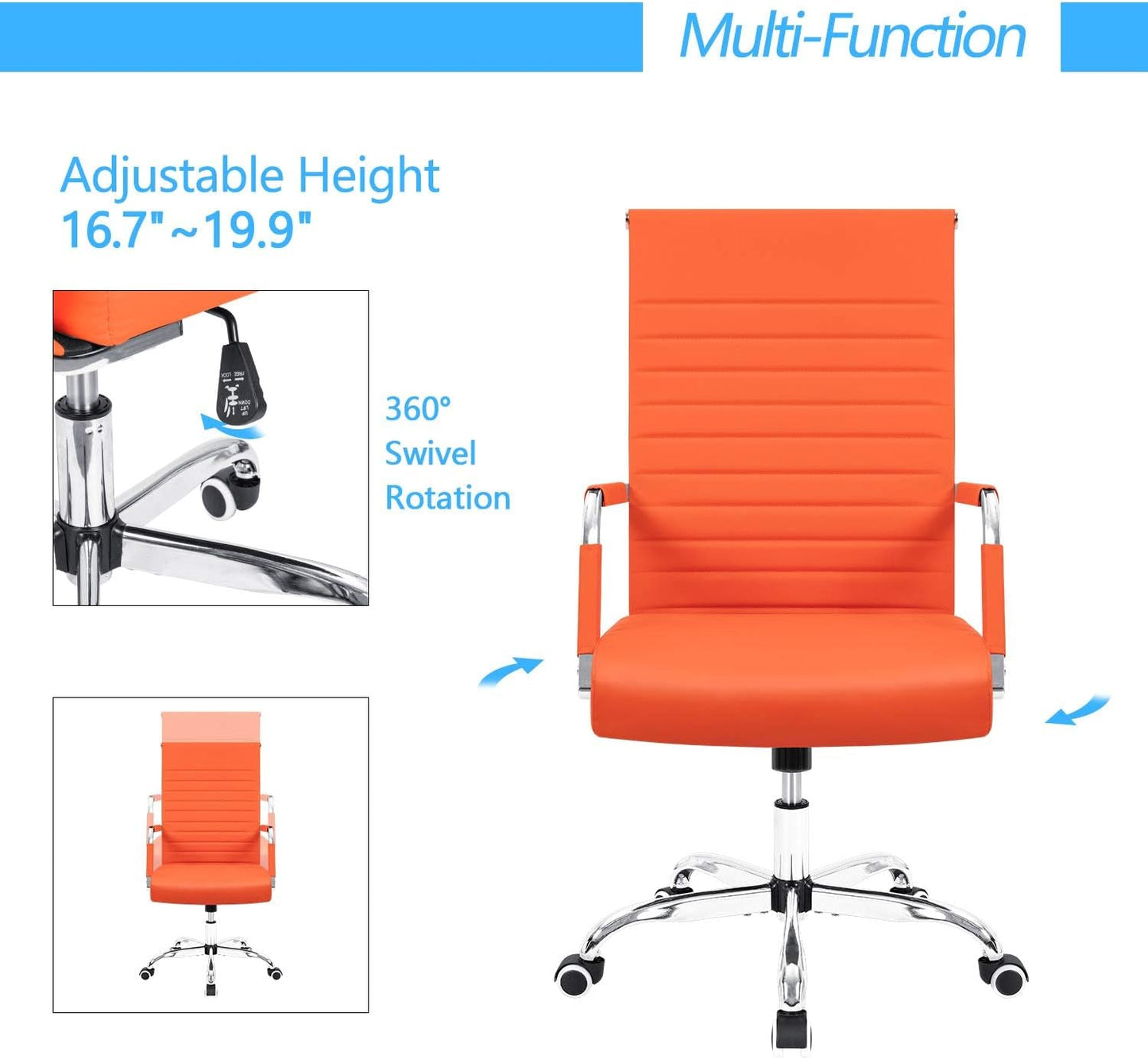 Mid-Back Leather Executive Chair
