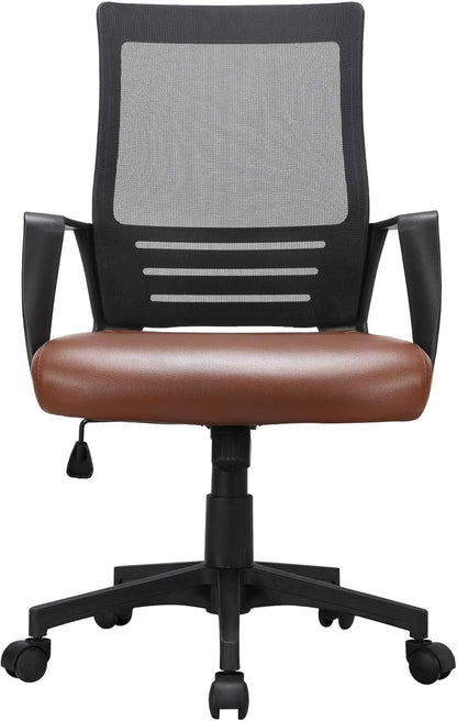 Ergonomic Leather and Mesh Chair
