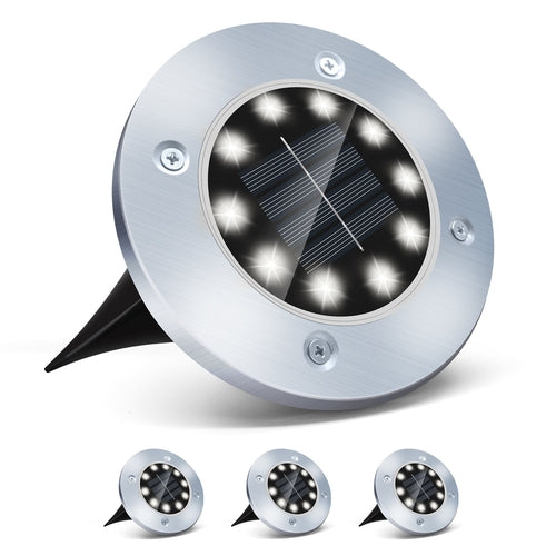 4/8 LEDs Solar Powered Buried Light