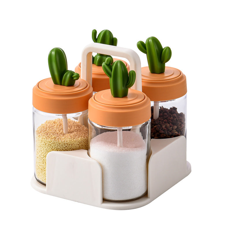 Cactus Kitchen Seasoning Jar Salt Shaker