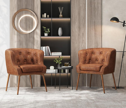 Modern PU Leather Accent Chair