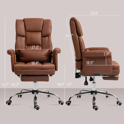 Footrest and Lumbar Support Executive Chair