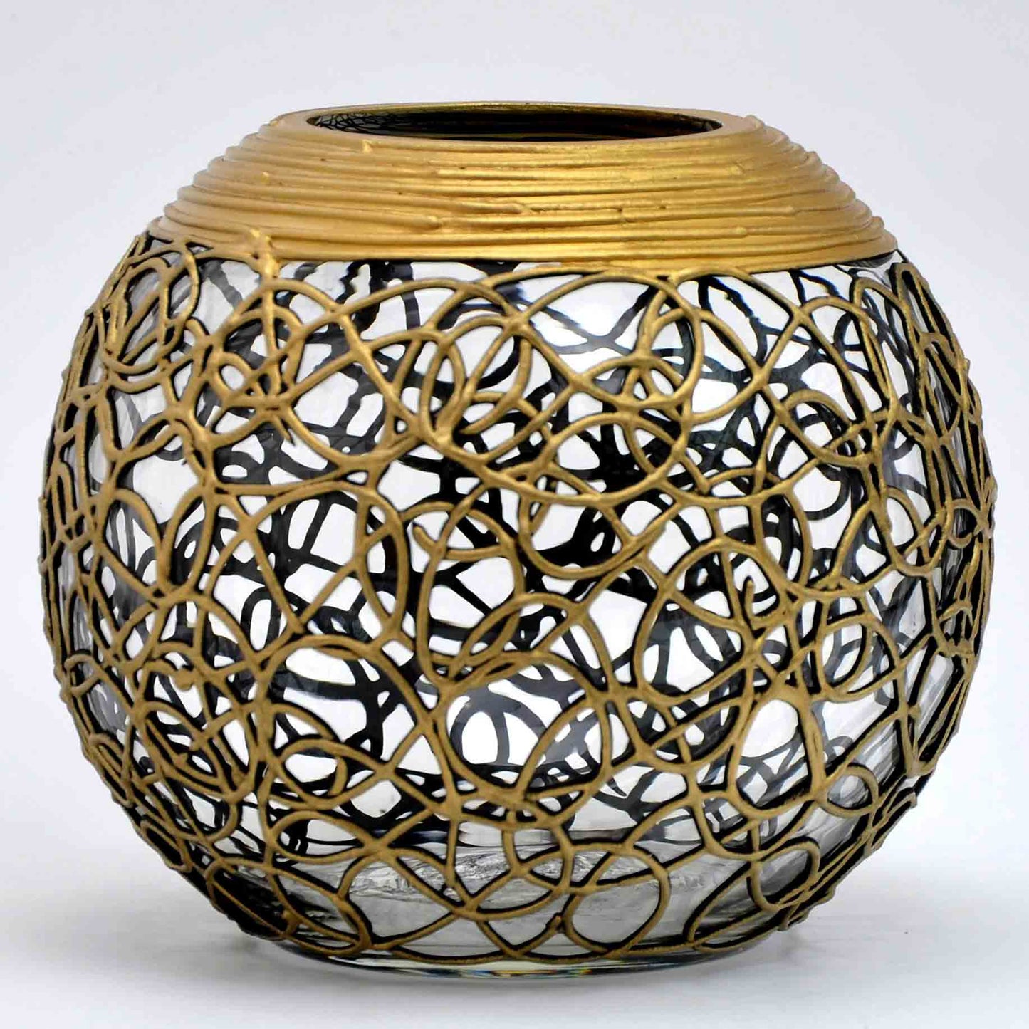 Handpainted Glass Vase