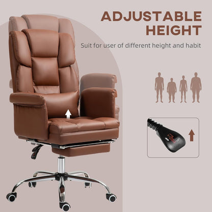 Footrest and Lumbar Support Executive Chair