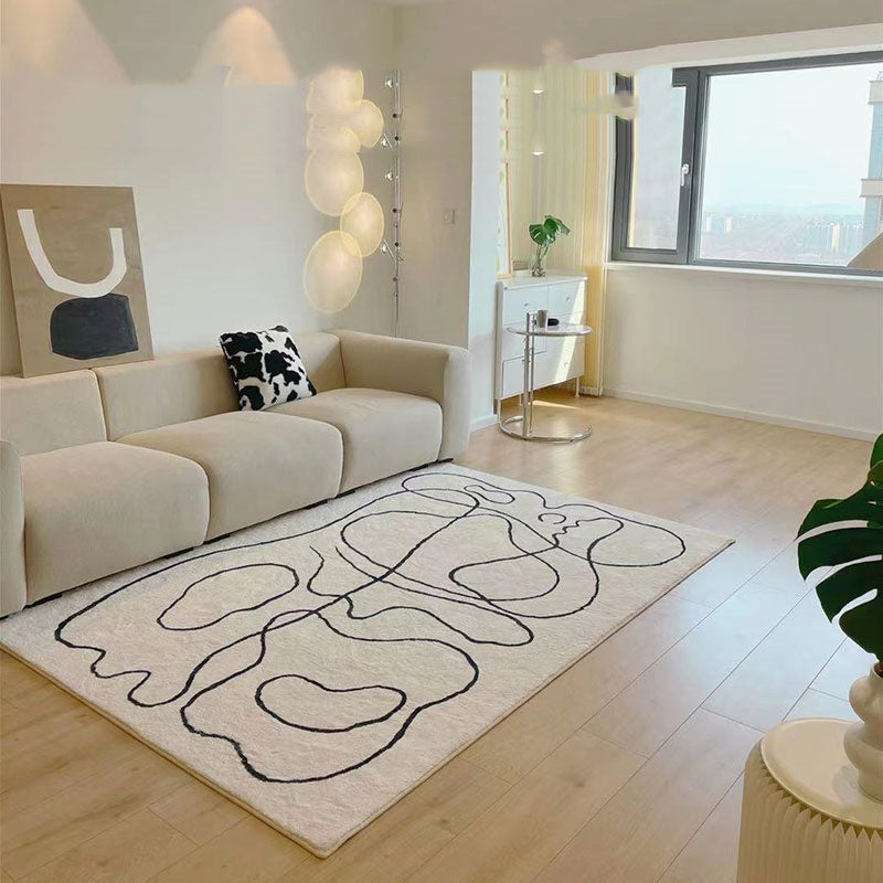 Nordic Modern Abstract Plush Rug