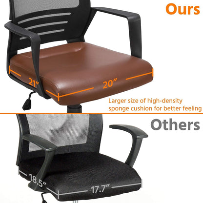 Ergonomic Leather and Mesh Chair