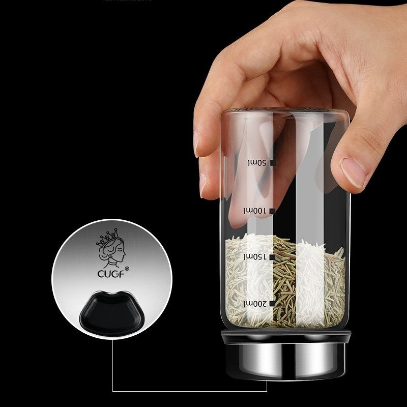 Rotary Seasoning Glass Bottle