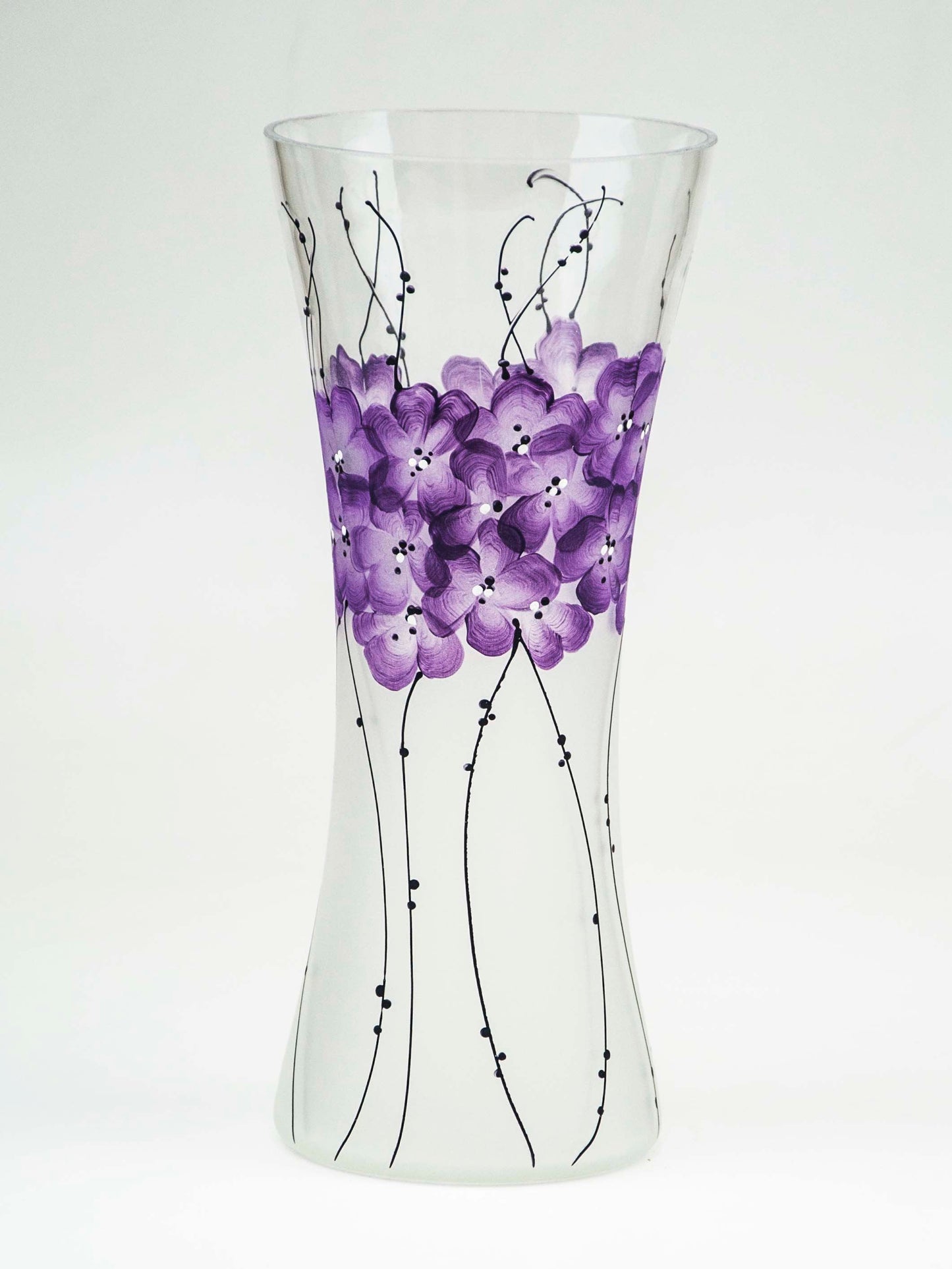 Handpainted Glass Vase