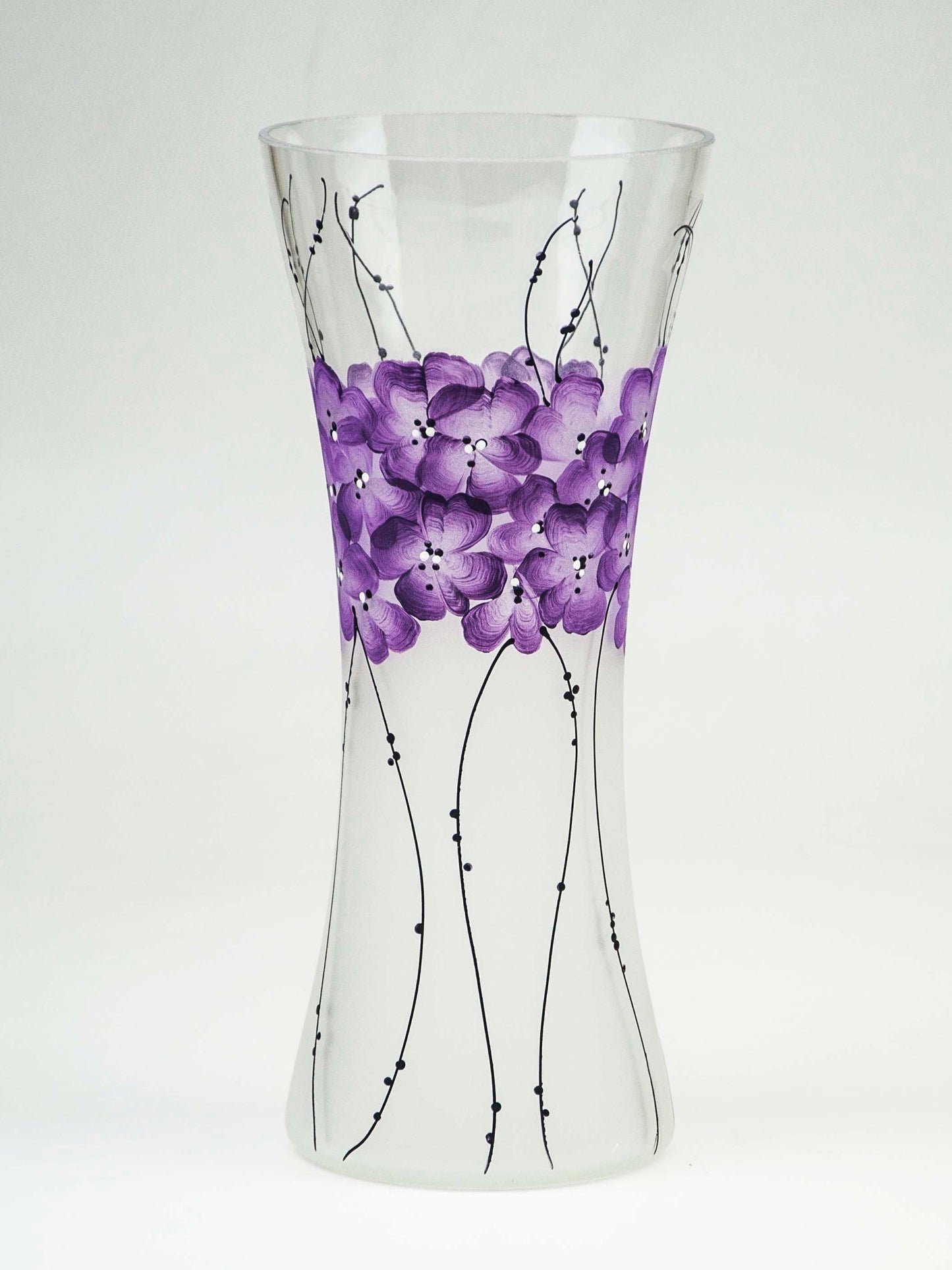 Handpainted Glass Vase