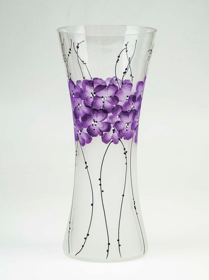Handpainted Glass Vase