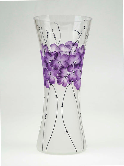 Handpainted Glass Vase